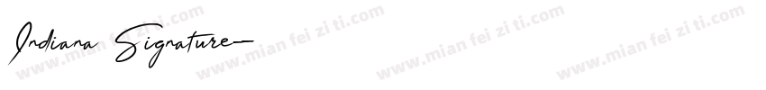 Indiana Signature字体转换